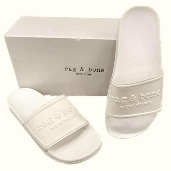💕🎉HPick🎉RAG & BONE WOMEN’S POOL SLIDES SLIP-ONS Sandals Size - Various BNIB - Picture 15 of 15